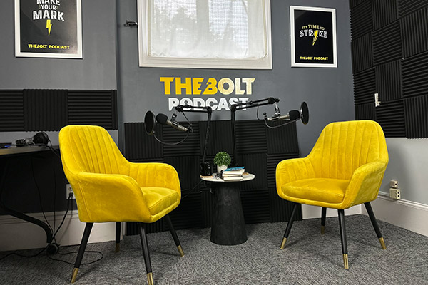 The BOLT podcast studio photo