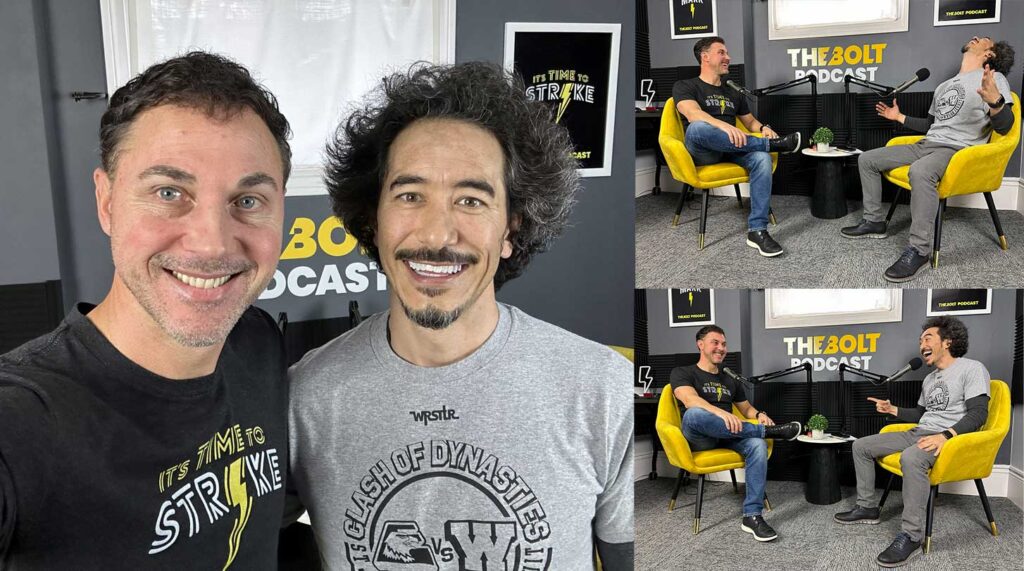 Todd Bertsch & Ben Hatta in The BOLT Podcast studio