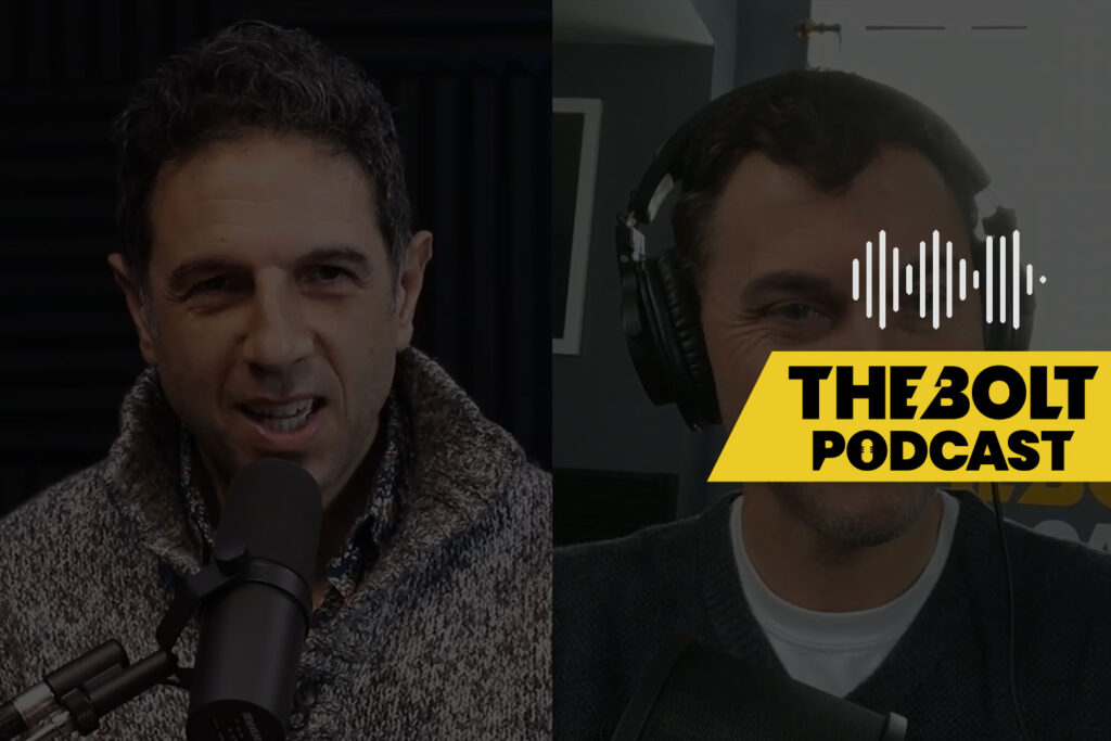 Todd Bertsch & Dr. Nate Salah recording on the BOLT podcast