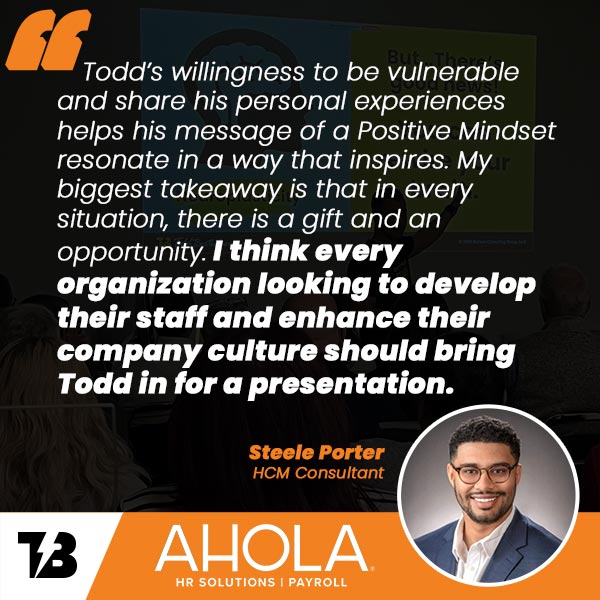 Ahola testimonial - Steele Porter