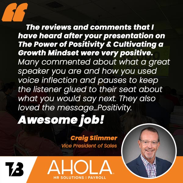 Ahola testimonial - Craig Slimmer