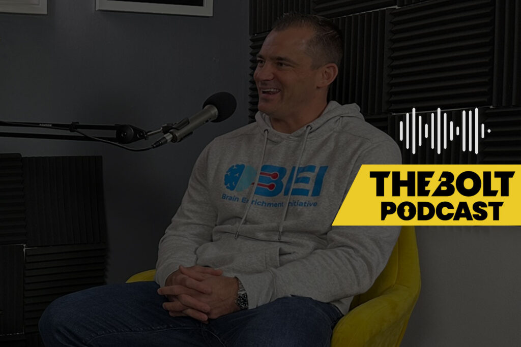 Dan Flanagan in The BOLT Podcast Studio