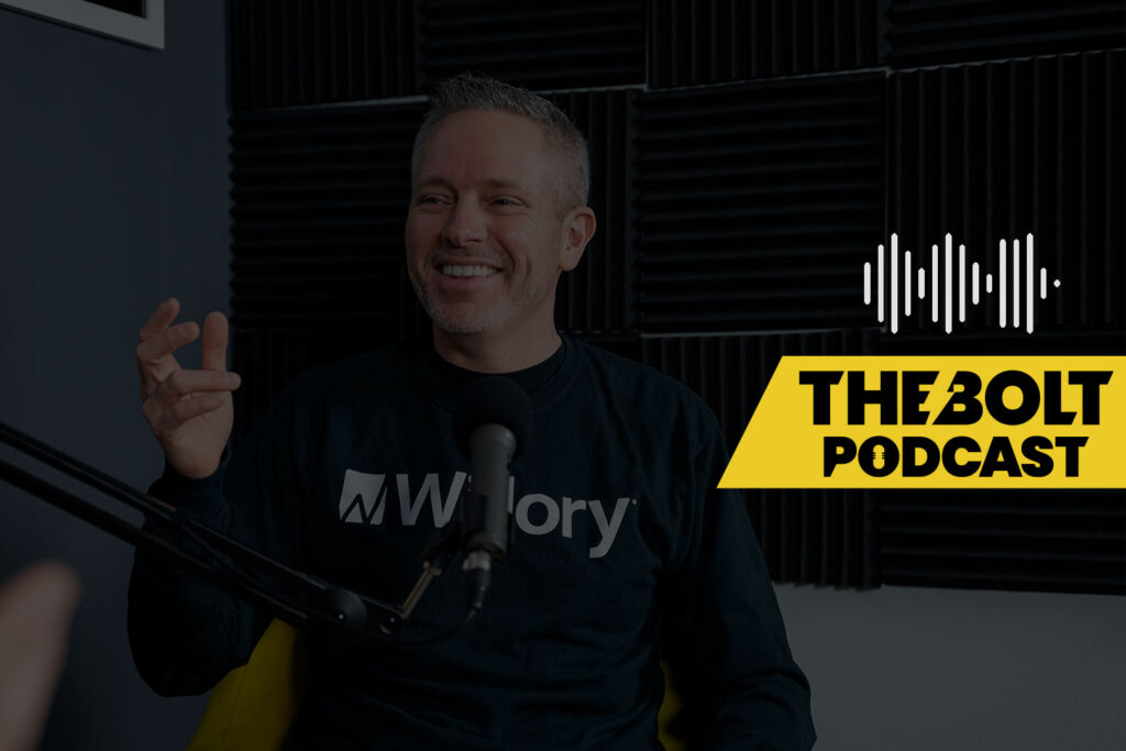 John Bernatovicz in the bolt podcast studio