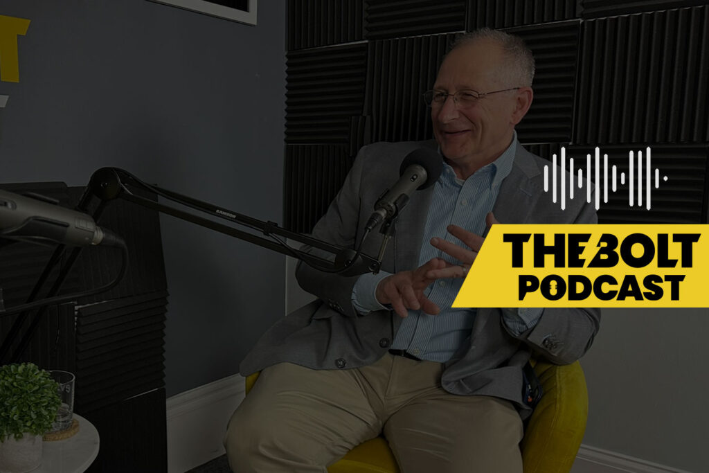 Frank Agin in the BOLT Podcast Studio