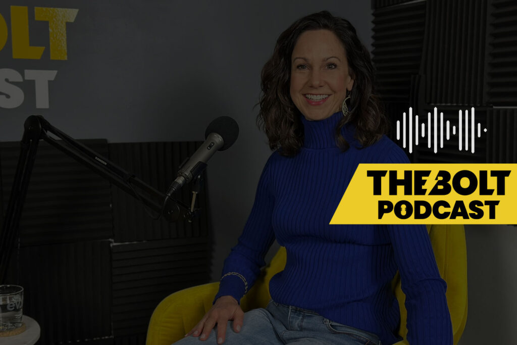 Molly Ketcham in the BOLT podcast studio