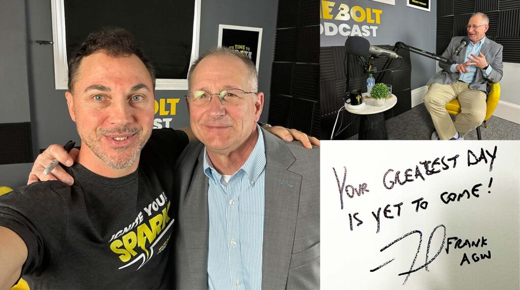 Todd Bertsch with Frank Agin in the BOLT podcast studio