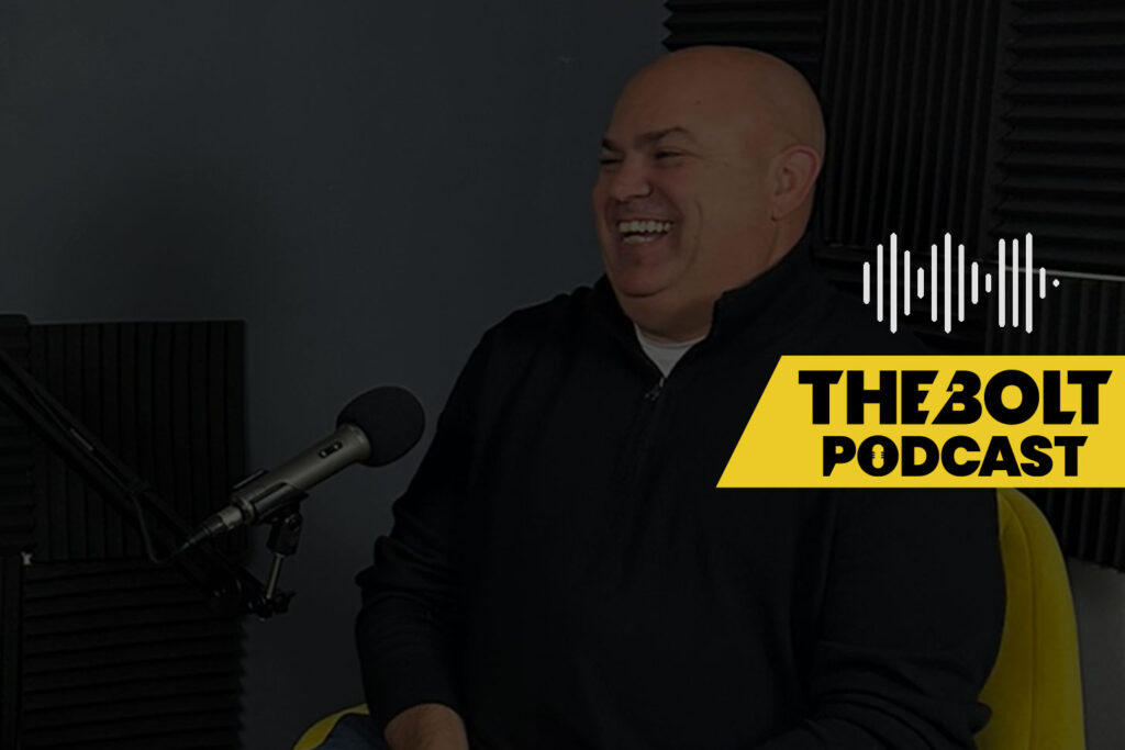 Sam Falletta in the BOLT Podcast Studio