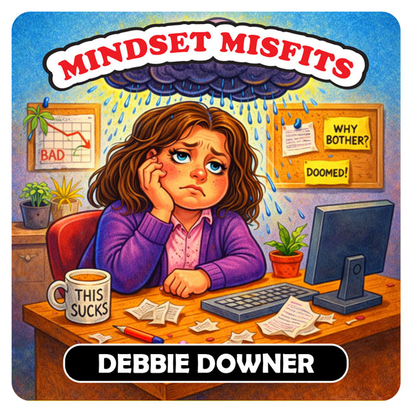 Mindset Misfits - Debbie Downer - Card Front