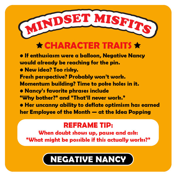 Mindset Misfits - Negative Nancy - Card Back