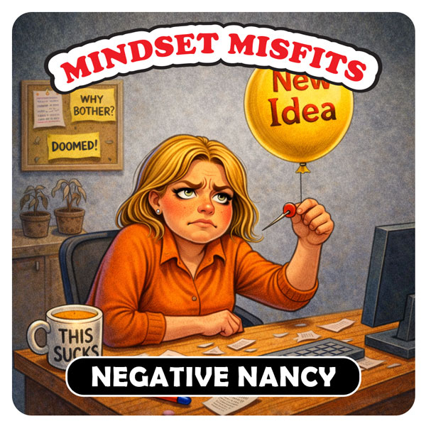 Mindset Misfits - Negative Nancy - Card Front