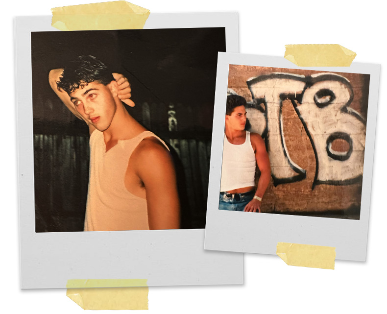 Photos of Todd Bertsch as a teenager