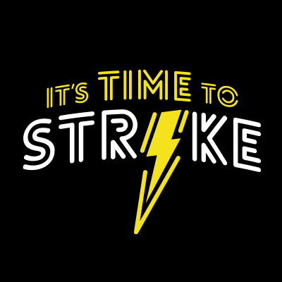 It's time to strike logo