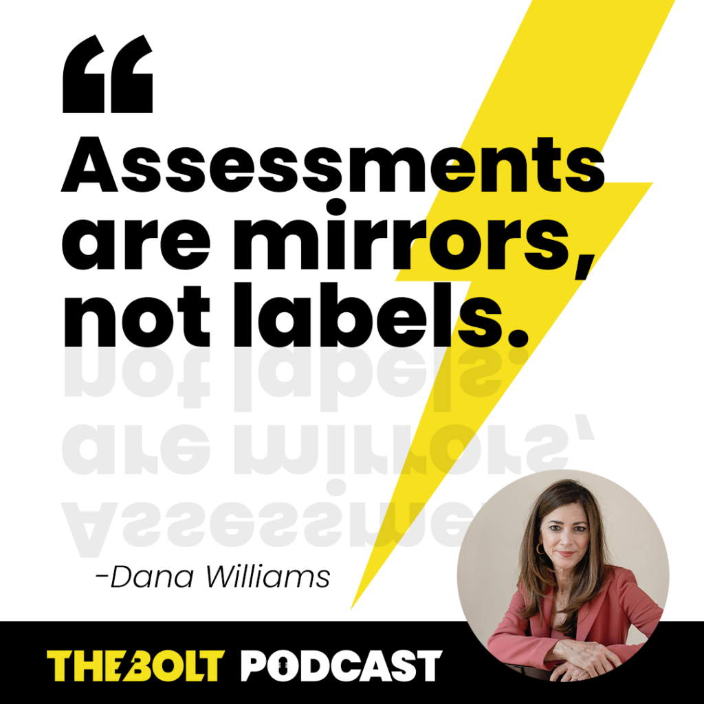 Dana Williams quote - Assessments are mirrors, not labels.