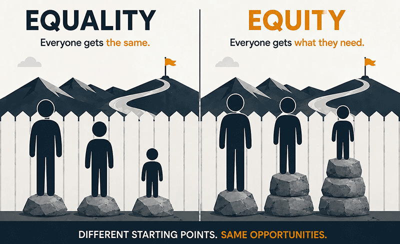 Equality vs Equity Illustration